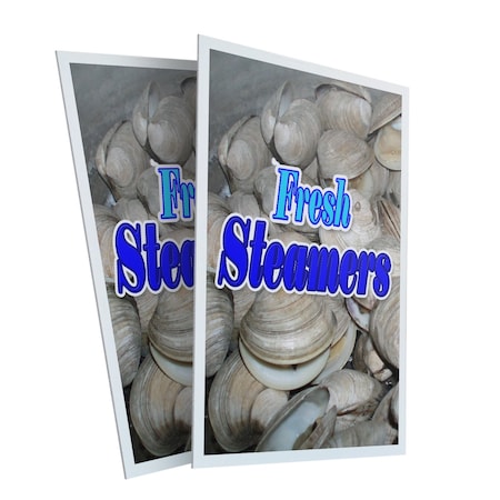 Signmission Fresh Steamers, Plastic Signs Only 24 Inch x 36 Inch, Corrugated Plastic, 2PK CSB-2436-2PACK-Fresh Steamers