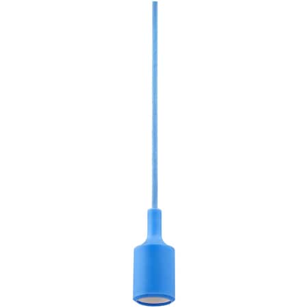 Sunlite Modern Pendant Lamp Holder, 40 Max Wattage, 120 Volts, Medium E26 Base, Indoor, Blue 80758-SU