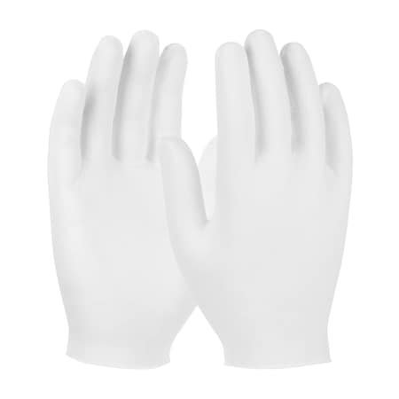 Cleanteam Medium Weight Cotton Lisle Inspection Glove with Unhemmed Cuff, Ladies', 12PK 97-521