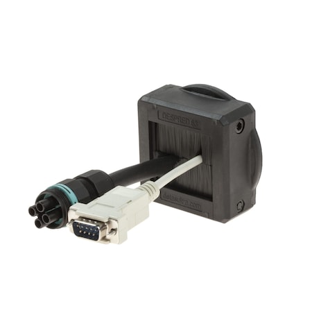 Detas DESPRED ZZ 32 Splittable Cable Gland w/ Locknut and Brush, M32x1.5 Black 1731060232