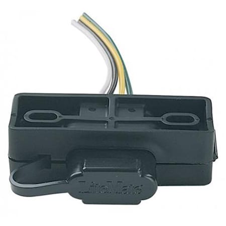 Hoppy 48595 4 Wire Flat Trailer Wiring Connector Mounting Bracket H22-48595