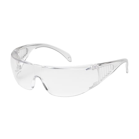 Bouton Optical OTG Rimless Safety Glasses with Clear Temple and Clear Lens 250-37-0980