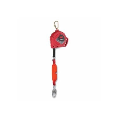 Protecta Self-Retracting Lifeline, 3590047, 33 ft, Carabiner, Swivel Snap Hook, Galvanized Steel Cable, 098-3590047