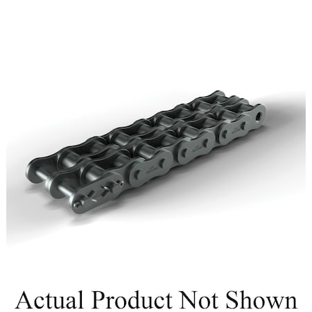Hkk Chain Riveted Standard Roller chain, 10 ft OAL, 1-1/2 P, 7/8 Dia x 1 in W Roller, Alloy Steel RC120R2A