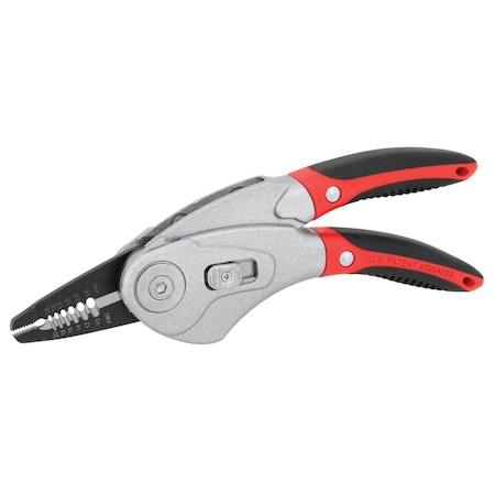 Performance Tool 2-in-1 Wire Stripper Crimper, AWG Stripper, Terminal Crimper, Safety Lock W202