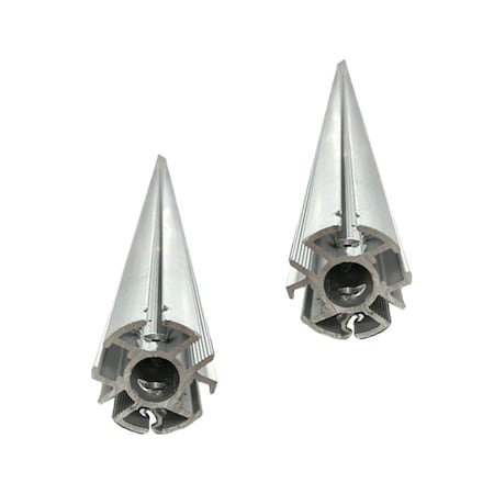 Mytee Products 103in Telescopic Aluminum Tarp Axle for Universal Dump Truck Tarp Systems, 2PK T-ATA103x2