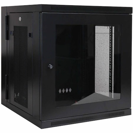 Eaton Tripp Lite Series SmartRack 12U Low-Profile Switch-Depth Wall-Mount Small Rack Enclosure, Clear SRW12USG