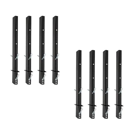 Mytee Products Adjustable Pipe Stake 30in, 8PK PS30-ADJx8