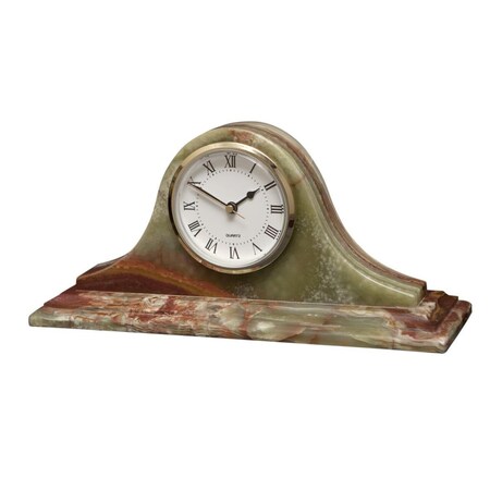 Abacus Saturn Clock, Onyx Marble Mantle AB994165