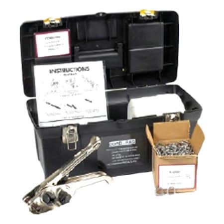 Pac Strapping Products Strapping Tool Kit, 1,279 lb, Poly Cord CORD KIT RD 1/2"