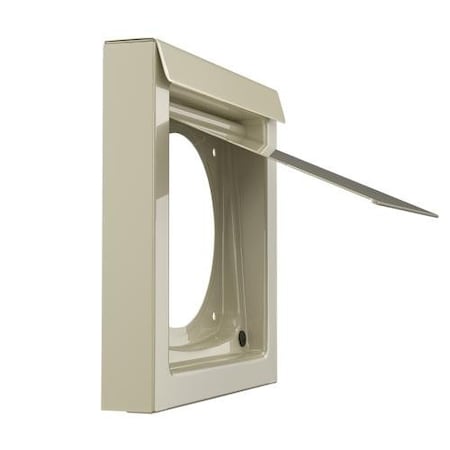 Inovate White 4-Inch Flush Metal Vent, Perfect For Efficient Venting On White Exteriors. DWV4T-NC