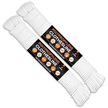 Xpose Safety Plastic Clothes Line 5/32inx100ft, 2PK PCL532-100-2-X-S