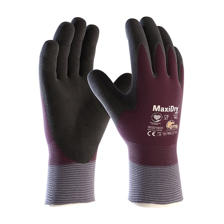 Atg Seamless Knit Nylon Glove w/Thermal Lining and Double-Dipped Nitrile MicroFoam Grip on Full Han 56-451/S