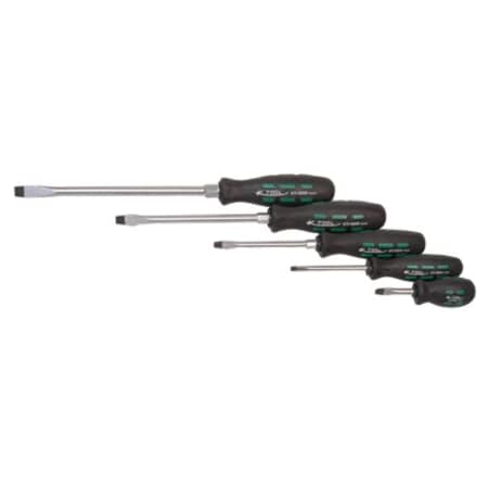 K-Tool International K Tool International KTI16001 5 Piece Slotted Screwdriver Set KTI16001