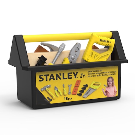 Stanley Jr. Pretend Play Toolbox Set Multicolored 18 pc SRP065-SY