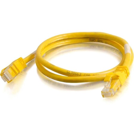 C2G 3FT CAT6 SNAGLESS UNSHIELDED UTP NETWORK CROSSOVER PATCH CABLE - YELLOW 27871
