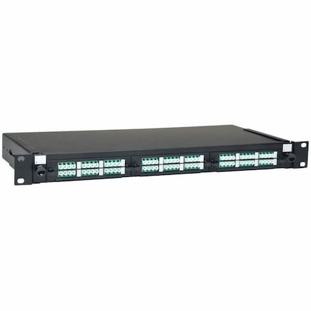 Eaton Tripp Lite by Eaton 36-Port LC/LC Rackmount Fiber Enclosure Feed Through Patch Panel 1U N492-036-LCLC-E