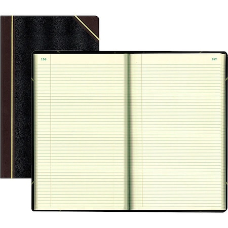 Rediform Office Product Nat'lBrand, Texthide Notebook, Black/burgundy, 500 Pages, 14 1/4 X 8 3/4 57151