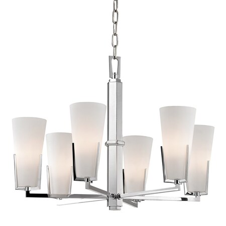 Hudson Valley Lighting Upton 6 Light Chandelier 26 In. Polished Chrome 1806-PC