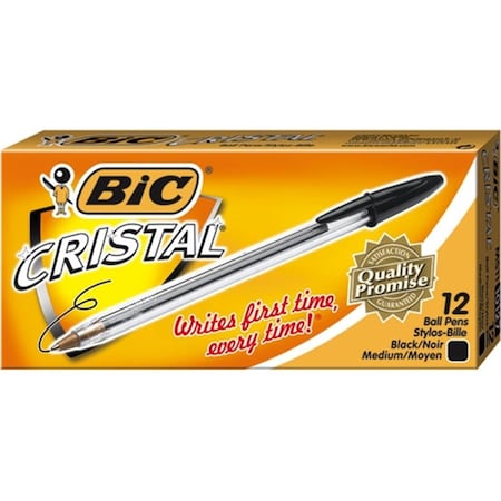 Bic MS11BK Cristal Ballpoint Pen Black MS11 BLK