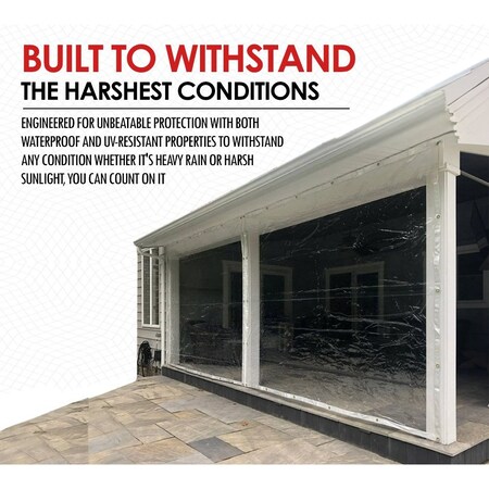 Mytee Products 5ft x 10ft Clear Vinyl Tarp, 22 oz Vinyl, 2PK CVT5-10x2