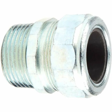 Dottie L.H. Dottie 1'' Steel Strain Relief Connector (Gray Grommet), 5PK SR100C950