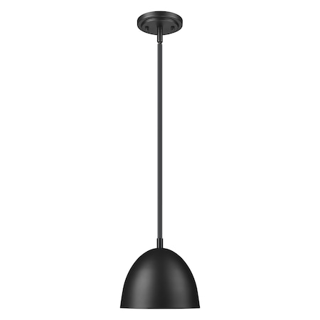 Z-Lite Vega Matte Black 1 Light Pendant 4501P8-MB