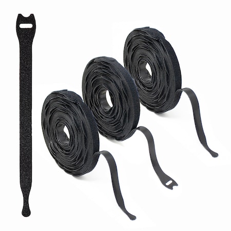 Wrap-It Cable Tie Assortment, 8 in L, Nylon, 150 PK A4150-CTR-8BL