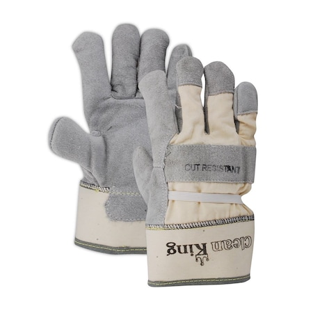 Magid Clean King Tb23Ehkv Side Leather Palm Glove With Kevlar Liner, PK12 TB23EHKV-XL
