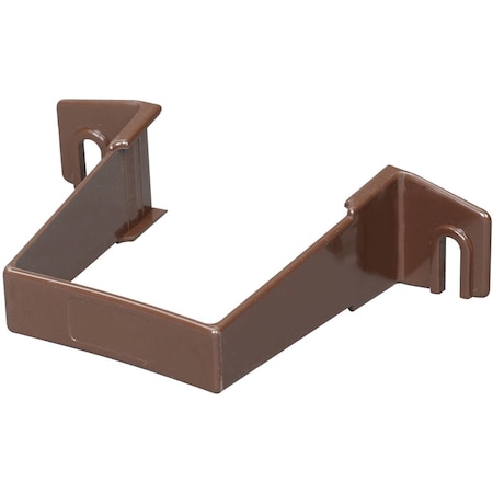 Amerimax Home Products 2'' Contemporary Brown Vinyl Square Downspout Clip T1534