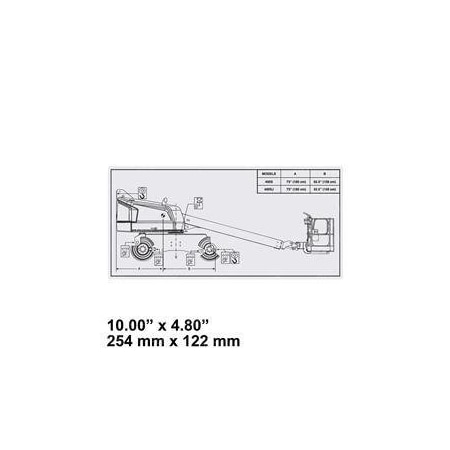 Jlg REPLACEMENT DECAL-LIFT DIAGRAM 1001177451
