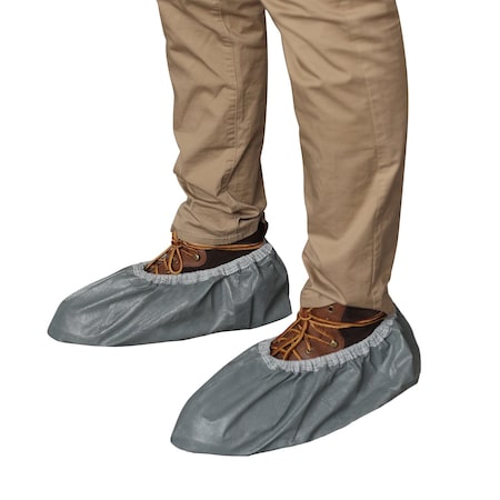 Vguard Heavy Duty Coated Shoe Cover, Gray, 3/100, XL, 300PK BB5L04