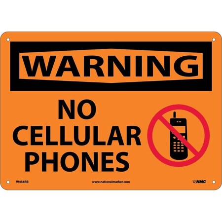 Nmc Warning No Cellular Phones Sign, W456RB W456RB