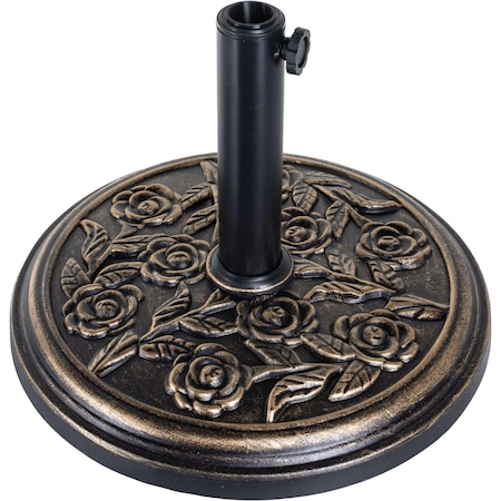 Simple Deluxe 17.91' 19.8 LBS Patio Umbrella Base Heavy Duty Market Umbrellas Round Stand for Outdoor, Poolside,  LGBRLABASERESINROUND9