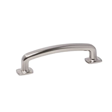 Pride Industrial 4-1/2in Vail Cabinet Pull with 3-3/4in Center to Center Satin Nickel Finish P86373SN
