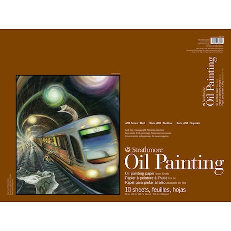 Strathmore 400 Series Oil Pad, Glue Binding, 10 Sheet, 18x24 inch P430-318-1