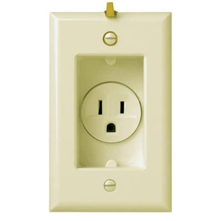 Nextgen S3713ICC3 Clock Hanger Receptacle, 15A, Ivory NE569175