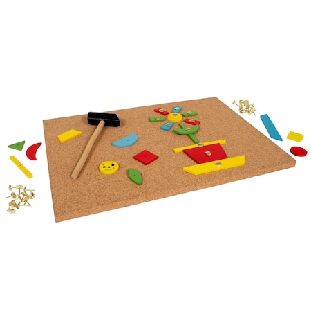Ready 2 Learn Tack A Tile, Wooden Hammer Toy CE10064