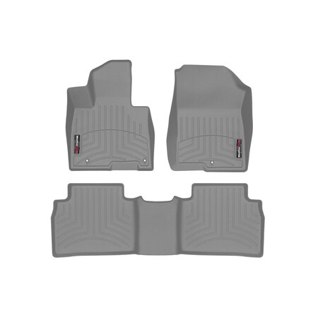 Weathertech Grey, Front and Rear Floorliners 461678-1-2