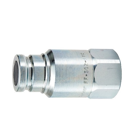Parker Nose Piece Assembly Coupling, Steel Body, Push-to-Connect Lock, 1 1/16"-12 Thread Size FF-752-12FO