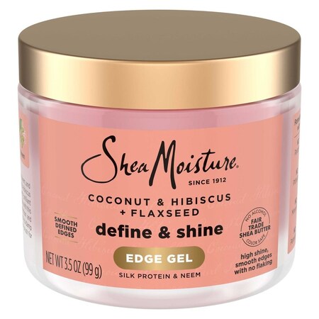 Shea Moisture Coconut and Hibiscus Flaxseed Edge Control Gel, 3.5 Ounce, 12PK 68682151