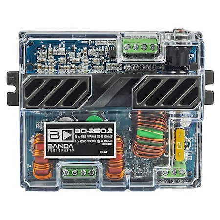 Banda BD 250.2 Two Channel 125 Watts Max 2 Ohm Car Audio Amplifier BD250.2