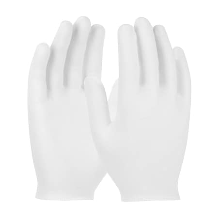 Cleanteam Premium, Light Weight Cotton Lisle Inspection Glove with Overcast Hem Cuff, Ladies', 12PK 97-501H