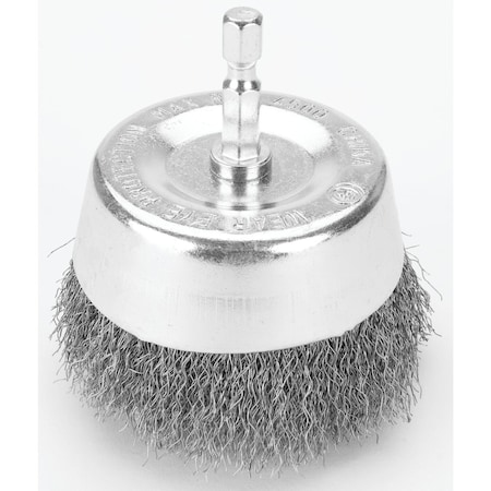 Performance Tool 3 In Cup Wire Brush - Fine Brush-Cup Wire, W1213 W1213