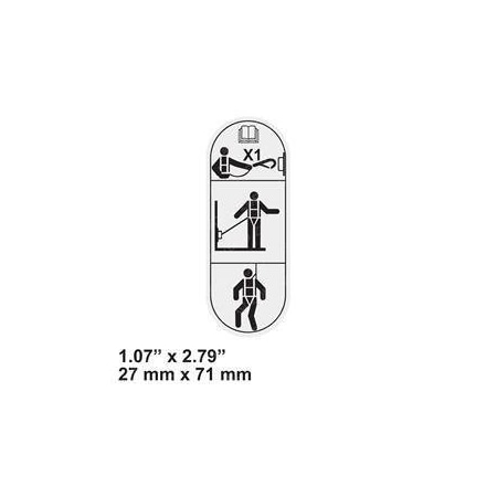Skyjack REPLACEMENT DECAL, HARNESS ANCHOR ANSI 172646