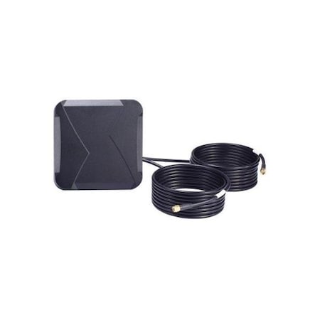Moxa 6 dBi MIMO panel antenna with 3 SMA male connectors for cellular and G MAT-5G-PA-SM-2-06-3m