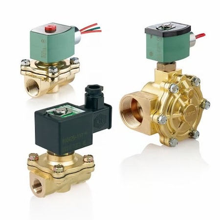 Asco 3/4 in. NC 0/150#Wtr 120v Brass 8210G95