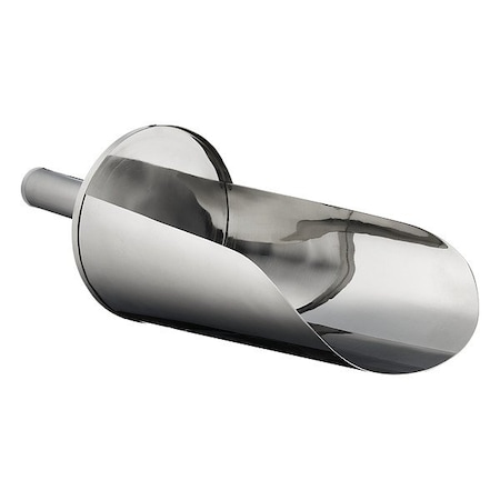 Zoro Select Scoop, 67 5/8 fl oz, 37.5 cm, Silver F36739-2000