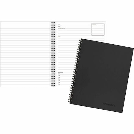Cambridge 8-1/2" x 11" Black Meeting Notebook 0613208