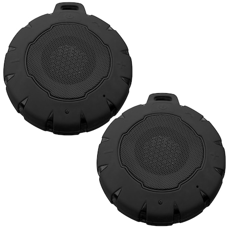 Sportsman Pocket Size Wireless Bluetooth Water Resistant Speaker 2 Pack, 2PK SPEAKERX7SET